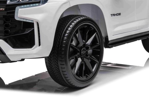 Chevrolet Tahoe Elektryczne Autko dla dzieci Biały + Pilot + EVA + Radio MP3 + LED Chevrolet Tahoe Elektryczne Autko dla dzieci Biały + Pilot + EVA + Radio MP3 + LED