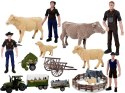 Duży Zestaw Do Złożenia Farma Traktor Zwierzęta Zagroda DIY