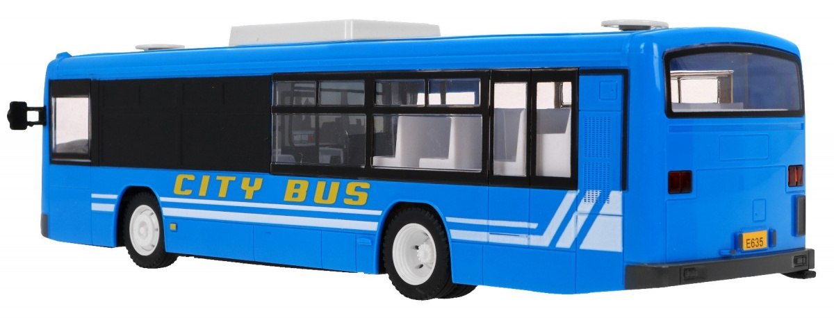 Autobus miejski dla dzieci 6+ Zdalnie sterowany Niebieski 1:20 Ruchome elementy + Dźwięki Światła
