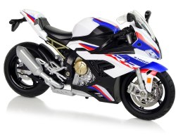 Motocykl Model BMW S1000RR Biały Dźwięki Światła