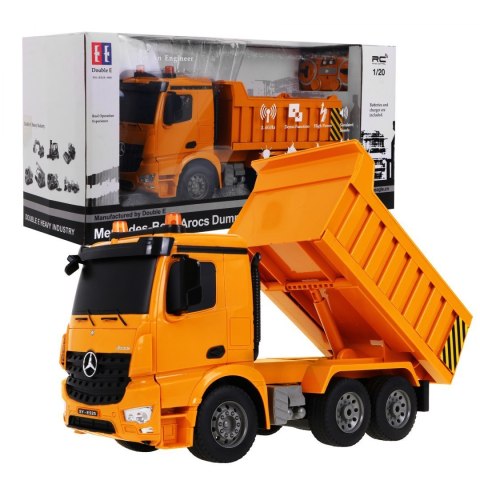Wywrotka Mercedes-Benz Arocs dla dzieci 6+ Zdalnie sterowany model 1:20 Dźwięki Światła Wywrotka Mercedes-Benz Arocs dla dzieci 6+ Zdalnie sterowany model 1:20 Dźwięki Światła