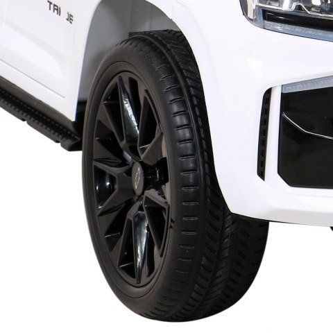 Chevrolet Tahoe Elektryczne Autko dla dzieci Biały + Pilot + EVA + Radio MP3 + LED Chevrolet Tahoe Elektryczne Autko dla dzieci Biały + Pilot + EVA + Radio MP3 + LED