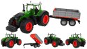 Traktor z naczepą dla dzieci 6+ Zdalnie sterowany model 1:16 Ruchome elementy + Dźwięki