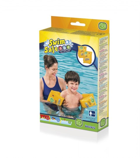 Dmuchane Rękawki do pływania Żółte S 25x15cm BESTWAY Dmuchane Rękawki do pływania Żółte S 25x15cm BESTWAY