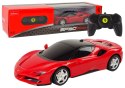 Auto R/C Ferrari SF90 Rastar 1:24 Czerwone Pilot