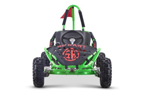 Gokart Fast Dragon na akumulator Zielony 30km/h + Silnik 1000W + Koła pompowane + Regulacja siedzenia + Pasy Gokart Fast Dragon na akumulator Zielony 30km/h + Silnik 1000W + Koła pompowane + Regulacja siedzenia + Pasy