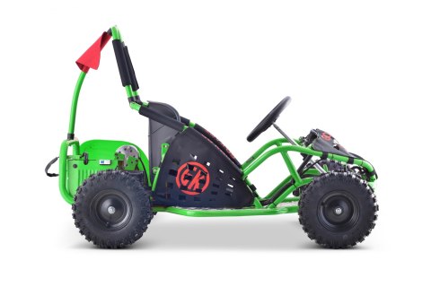 Gokart Fast Dragon na akumulator Zielony 30km/h + Silnik 1000W + Koła pompowane + Regulacja siedzenia + Pasy Gokart Fast Dragon na akumulator Zielony 30km/h + Silnik 1000W + Koła pompowane + Regulacja siedzenia + Pasy