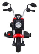 Motor Chopper V-Max na akumulator dla dzieci Czerwony + Melodie Klakson + Światło + Kółka pomocnicze