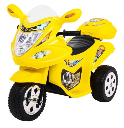 Motorek Trójkołowy BJX-088 elektryczny dla najmłodszych Żółty + Dźwięki + Światła Motorek Trójkołowy BJX-088 elektryczny dla najmłodszych Żółty + Dźwięki + Światła