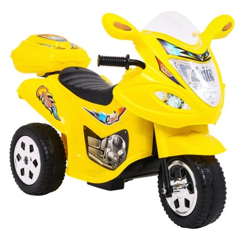 Motorek Trójkołowy BJX-088 elektryczny dla najmłodszych Żółty + Dźwięki + Światła Motorek Trójkołowy BJX-088 elektryczny dla najmłodszych Żółty + Dźwięki + Światła