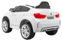 BMW X6M Elektryczne Autko dla dzieci Biały + Pilot + EVA + Wolny Start + Panel audio + LED