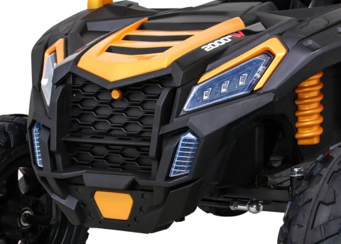 Buggy ATV Strong Racing dla 2 dzieci Złoty + Silnik bezszczotkowy + Pompowane koła + Audio LED Buggy ATV Strong Racing dla 2 dzieci Złoty + Silnik bezszczotkowy + Pompowane koła + Audio LED
