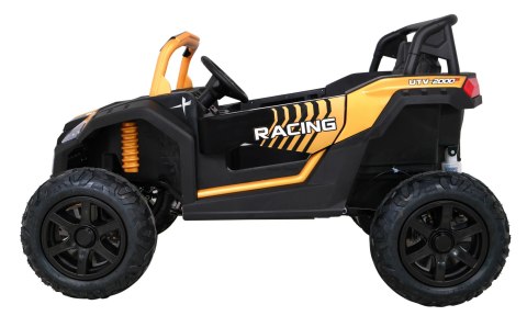 Buggy ATV Strong Racing dla 2 dzieci Złoty + Silnik bezszczotkowy + Pompowane koła + Audio LED Buggy ATV Strong Racing dla 2 dzieci Złoty + Silnik bezszczotkowy + Pompowane koła + Audio LED