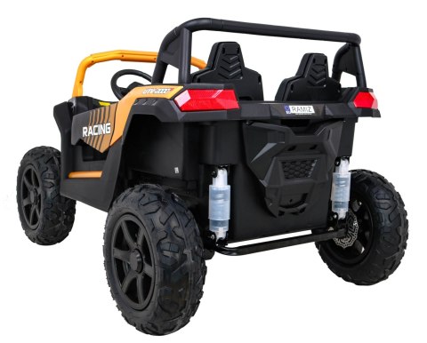 Buggy ATV Strong Racing dla 2 dzieci Złoty + Silnik bezszczotkowy + Pompowane koła + Audio LED Buggy ATV Strong Racing dla 2 dzieci Złoty + Silnik bezszczotkowy + Pompowane koła + Audio LED