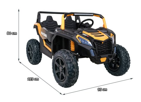 Buggy ATV Strong Racing dla 2 dzieci Złoty + Silnik bezszczotkowy + Pompowane koła + Audio LED Buggy ATV Strong Racing dla 2 dzieci Złoty + Silnik bezszczotkowy + Pompowane koła + Audio LED