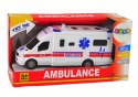 Auto Ambulans Karetka Na Baterie Światła Dźwięk Biała Napęd