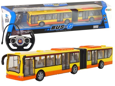 Autobus Miejski Przegubowy Zdalnie Sterowany RC Pomarańczowy Autobus Miejski Przegubowy Zdalnie Sterowany RC Pomarańczowy
