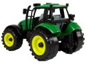 Traktor Ideal Farm Zielony Czerwony Otwierana Maska