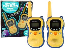 Zestaw Walkie Talkies Krótkofalówki Dla Dzieci Żółte 2 Szt.