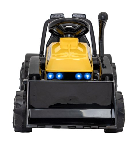 Traktor Spychacz G320 dla najmłodszych dzieci Żółty + Ruchoma łyżka + Melodie + Klakson + Światła LED Traktor Spychacz G320 dla najmłodszych dzieci Żółty + Ruchoma łyżka + Melodie + Klakson + Światła LED