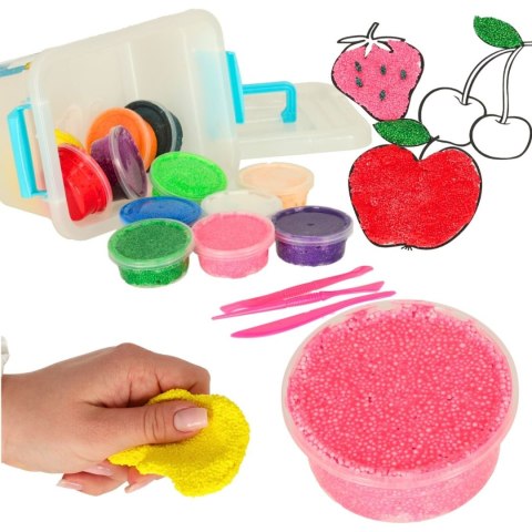 Magiczna kuleczkowa piankolina 12x15g kol 3radełka Magiczna kuleczkowa piankolina 12x15g kol 3radełka