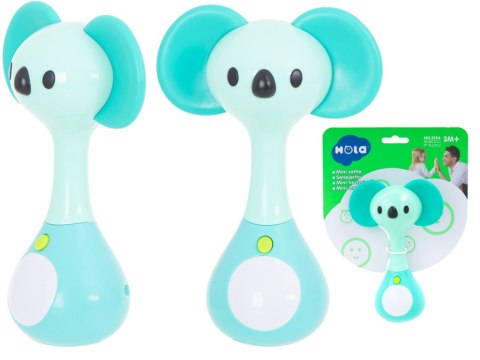 Grzechotka gryzak + dźwięki światełka koala HOLA Grzechotka gryzak + dźwięki światełka koala HOLA
