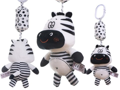 Grzechotka zawieszka sensoryczna kontrastowa zebra Grzechotka zawieszka sensoryczna kontrastowa zebra