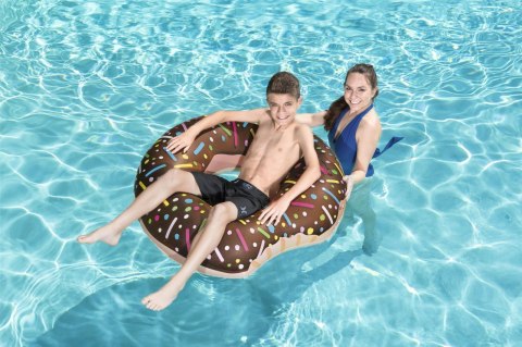 BESTWAY 36188 Kółko do pływania koło dmuchane donut brązowe 107cm max 100 kg BESTWAY 36188 Kółko do pływania koło dmuchane donut brązowe 107cm max 100 kg