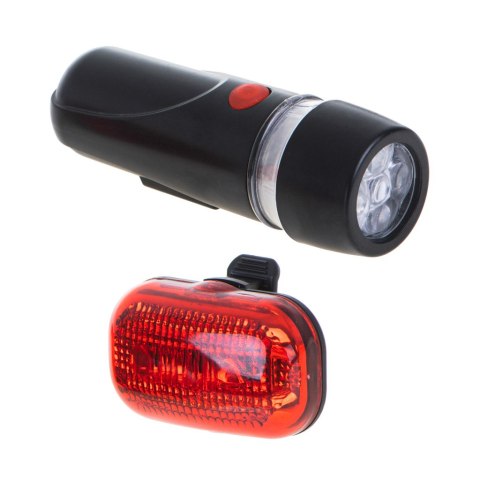 Oświetlenie rowerowe lampa lampka rowerowa LED przód tył na baterie Oświetlenie rowerowe lampa lampka rowerowa LED przód tył na baterie