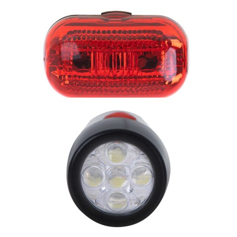 Oświetlenie rowerowe lampa lampka rowerowa LED przód tył na baterie Oświetlenie rowerowe lampa lampka rowerowa LED przód tył na baterie