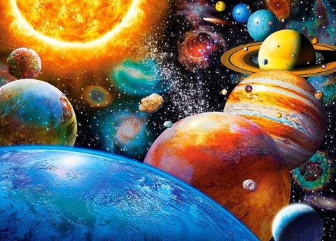 Puzzle układanka 180 elementów Planety i ich księżyce 7+ CASTORLAND Puzzle układanka 180 elementów Planety i ich księżyce 7+ CASTORLAND