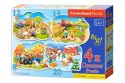 Puzzle 4w1 układanka Cztery Pory Roku 4+ CASTORLAND