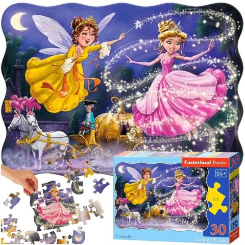 Puzzle układanka 30 elementów Kopciuszek 4+ CASTORLAND Puzzle układanka 30 elementów Kopciuszek 4+ CASTORLAND