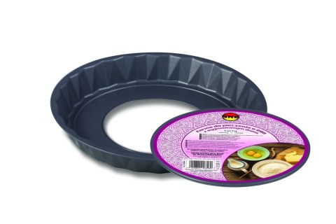 Blacha do pieczenia tortownica forma okrągła z wyjmowanym dnem do tarty 28cm szara Blacha do pieczenia tortownica forma okrągła z wyjmowanym dnem do tarty 28cm szara