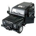 Land Rover Defender czarny RASTAR model 1:14 Zdalnie sterowanie auto + Pilot 2,4 GHz + Ręcznie otwierane drzwi