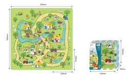 Mata podłogowa "Życie Na Wsi" z 9 Puzzli dla dzieci 10m+ Pianka EVA + Kolorowy nadruk