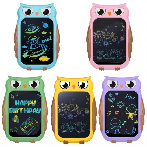 Tablet Sowa do rysowania dla dzieci 3+ Ekran 8,5' + Rysik + Kolorowe rysunki Tablet Sowa do rysowania dla dzieci 3+ Ekran 8,5' + Rysik + Kolorowe rysunki