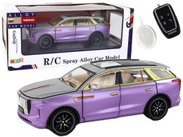 Auto RC 1:24 Samochód Pojazd E-9 Aluminiowy Zdalnie Sterowany Fioletowe