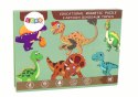 Edukacyjny Zestaw Puzzli Magnetycznych Z Motywem Dinozaurów