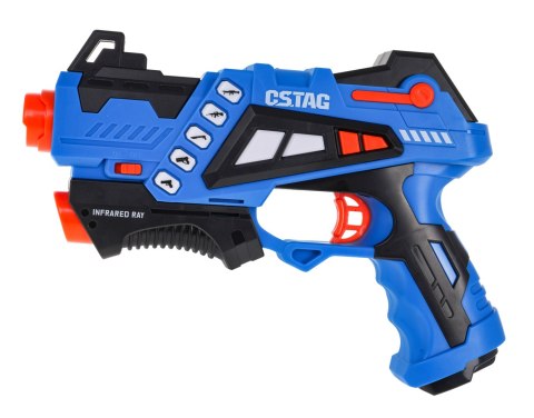Zestaw 2 Pistoletów Laserowych dla dzieci 3+ Elektroniczny Wyświetlacz + 5 Typów Wystrzału + 4 Kolory Zespołów Zestaw 2 Pistoletów Laserowych dla dzieci 3+ Elektroniczny Wyświetlacz + 5 Typów Wystrzału + 4 Kolory Zespołów