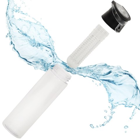 Butelka bidon na wodę z wkładem na owoce 800ml czarna Butelka bidon na wodę z wkładem na owoce 800ml czarna