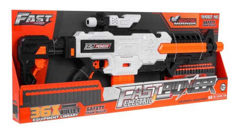 Karabin Fast Pioneer dla dzieci 8+ Celownik + Magazynek + 36 Miękkich Pocisków Karabin Fast Pioneer dla dzieci 8+ Celownik + Magazynek + 36 Miękkich Pocisków