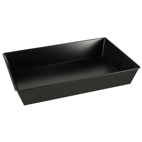 Blacha do pieczenia tortownica forma fakturowana do ciast wypieków 36cm x 24,5cm x 6cm czarna Blacha do pieczenia tortownica forma fakturowana do ciast wypieków 36cm x 24,5cm x 6cm czarna