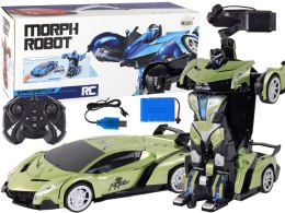 Samochód- Robot Transformacja R/C 1:10 Zielony Sterowanie Gestami