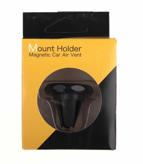 Uchwyt magnetyczny do telefonu holder samochodowy na kratkę wywiew czarny Uchwyt magnetyczny do telefonu holder samochodowy na kratkę wywiew czarny
