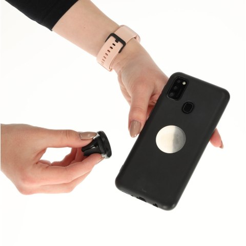 Uchwyt magnetyczny do telefonu holder samochodowy na kratkę wywiew czarny Uchwyt magnetyczny do telefonu holder samochodowy na kratkę wywiew czarny