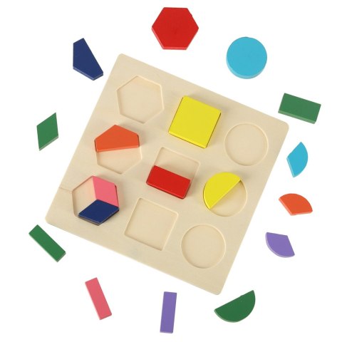 Klocki drewniane sorter układanka edukacyjna 18 el. Klocki drewniane sorter układanka edukacyjna 18 el.