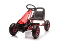 Gokart na Pedały AIR PerHour dla dzieci Czerwony + Hamulec ręczny + Pompowane koła + Regulacja siedzenia