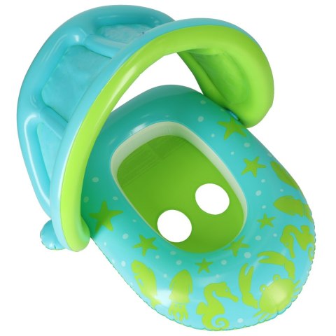 BESTWAY 34091 Kółko do pływania dla niemowląt koło pontonik dla dzieci dmuchany z siedziskiem z daszkiem zielony 1-2lata 18kg BESTWAY 34091 Kółko do pływania dla niemowląt koło pontonik dla dzieci dmuchany z siedziskiem z daszkiem zielony 1-2lata 18kg