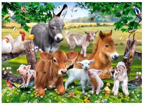Puzzle układanka 100 elementów Na farmie 6+ CASTORLAND Puzzle układanka 100 elementów Na farmie 6+ CASTORLAND